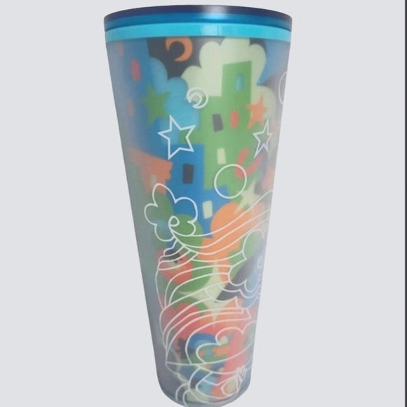 New 2025 Starbucks Misha Tyutyunik Colorful Multi-layered Design, 24oz Tumbler - Picture 4 of 11